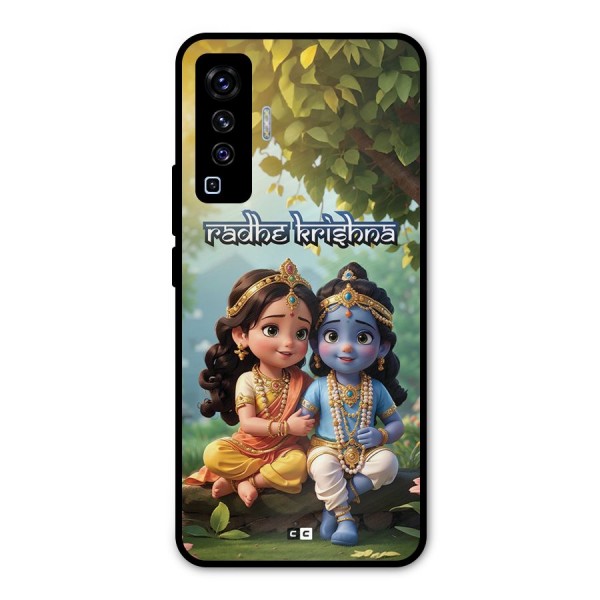 Hare Radhe Krishna Metal Back Case for Vivo X50