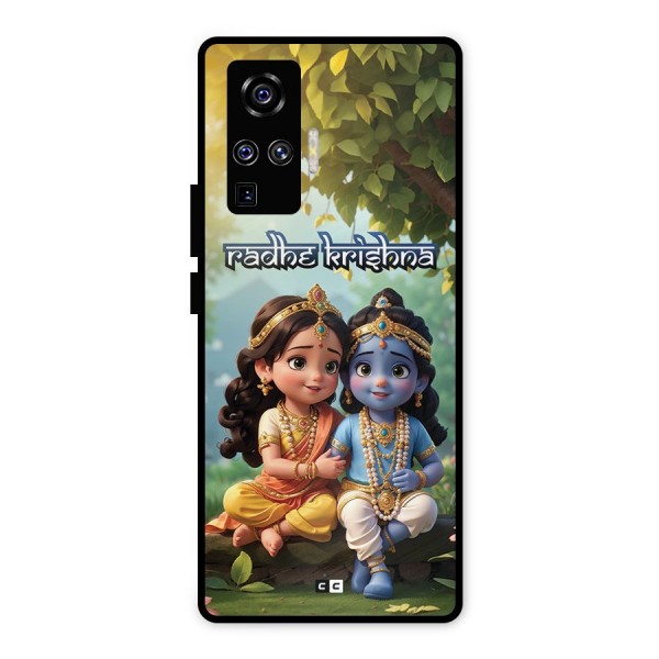 Hare Radhe Krishna Metal Back Case for Vivo X50 Pro