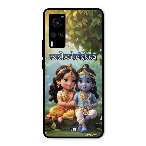 Hare Radhe Krishna Metal Back Case for Vivo X60