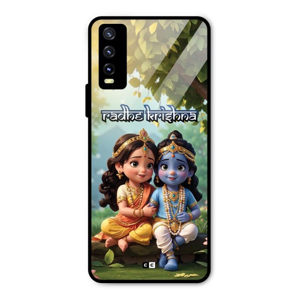 Hare Radhe Krishna Metal Back Case for Vivo Y20 2021