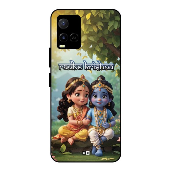 Hare Radhe Krishna Metal Back Case for Vivo Y21