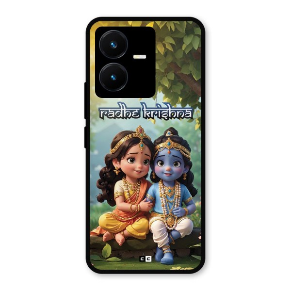 Hare Radhe Krishna Metal Back Case for Vivo Y22