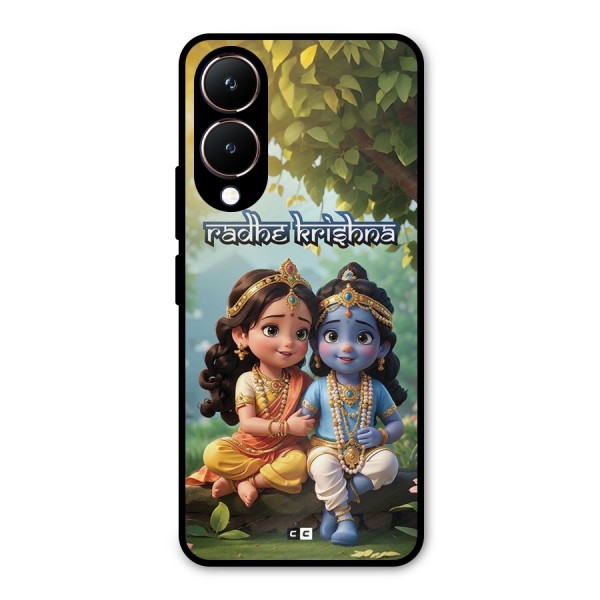 Hare Radhe Krishna Metal Back Case for Vivo Y28