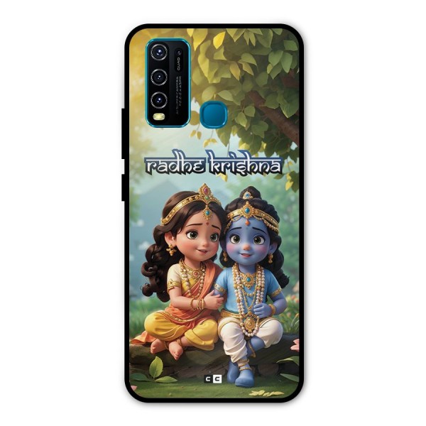 Hare Radhe Krishna Metal Back Case for Vivo Y30