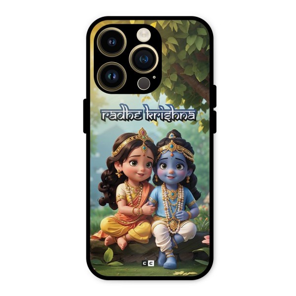 Hare Radhe Krishna Metal Back Case for iPhone 14 Pro