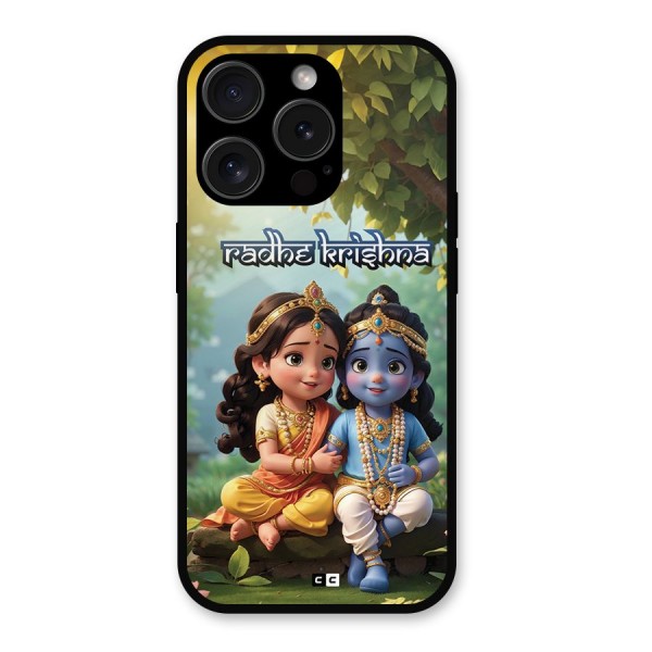 Hare Radhe Krishna Metal Back Case for iPhone 15 Pro