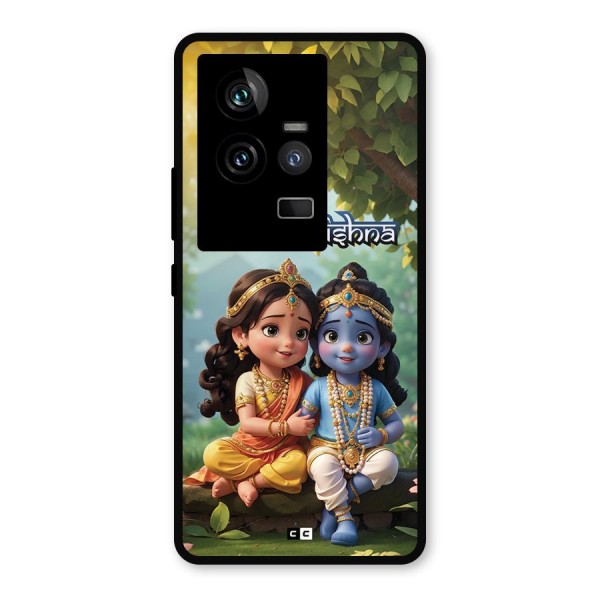 Hare Radhe Krishna Metal Back Case for iQOO 11 5G