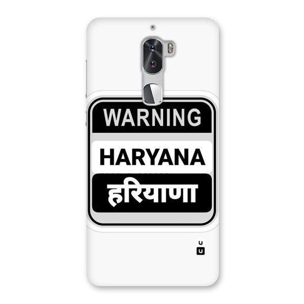 Haryana Warning Back Case for Coolpad Cool 1