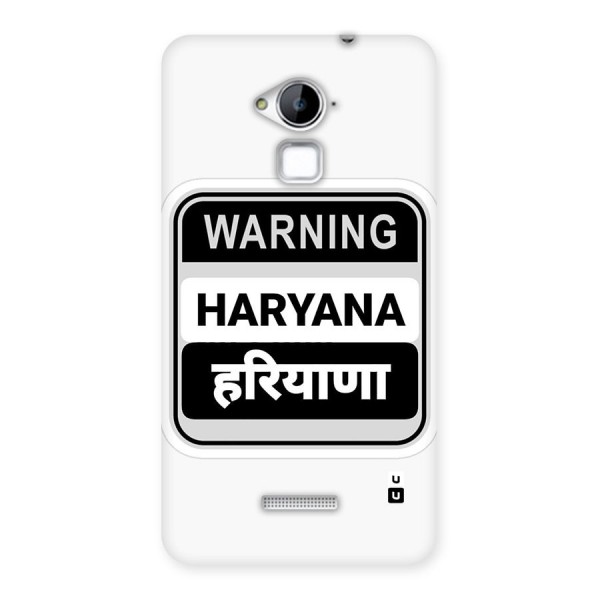 Haryana Warning Back Case for Coolpad Note 3