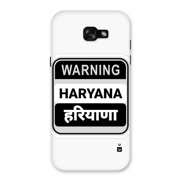 Haryana Warning Back Case for Galaxy A7 (2017)