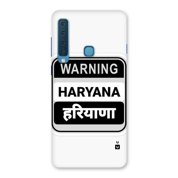 Haryana Warning Back Case for Galaxy A9 (2018)