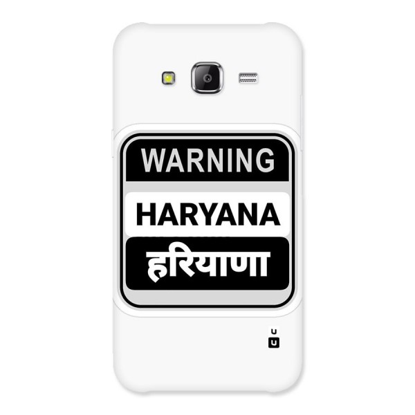 Haryana Warning Back Case for Galaxy J5