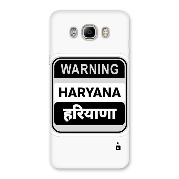 Haryana Warning Back Case for Galaxy On8