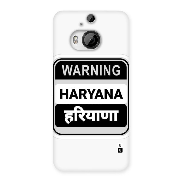 Haryana Warning Back Case for HTC One M9 Plus