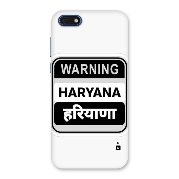 Haryana Warning Back Case for Honor 7s