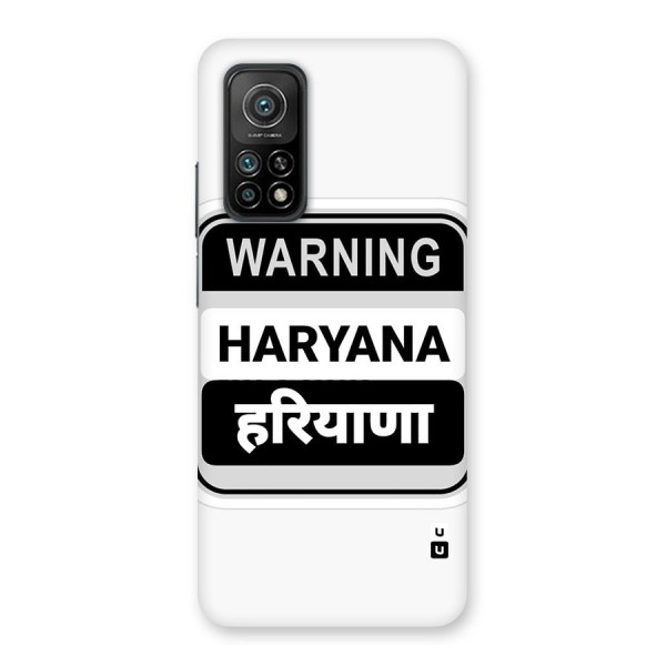 Haryana Warning Back Case for Mi 10T Pro 5G