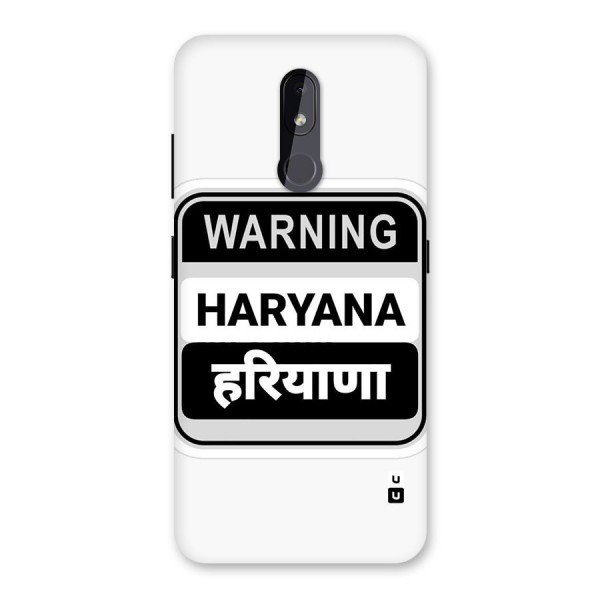 Haryana Warning Back Case for Nokia 3.2