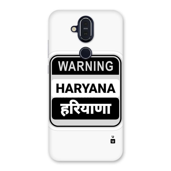 Haryana Warning Back Case for Nokia 8.1