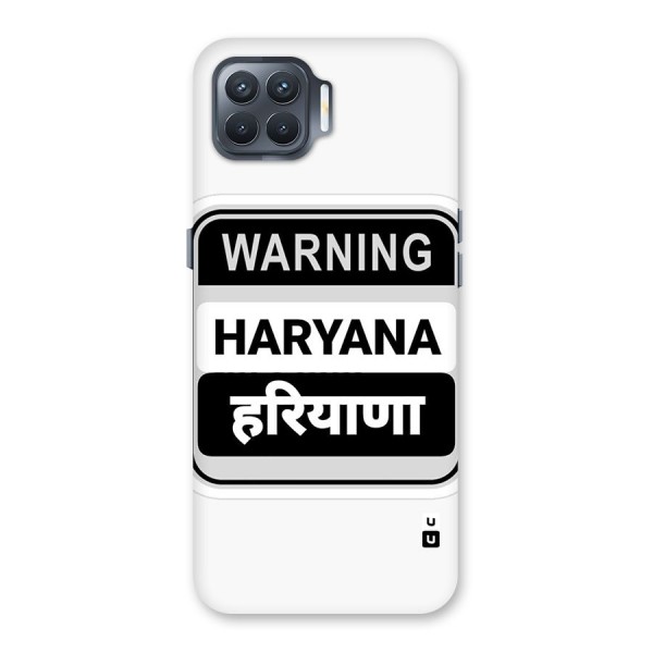 Haryana Warning Back Case for Oppo F17 Pro