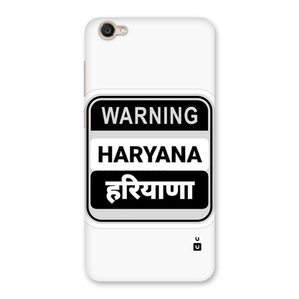 Haryana Warning Back Case for Vivo Y55