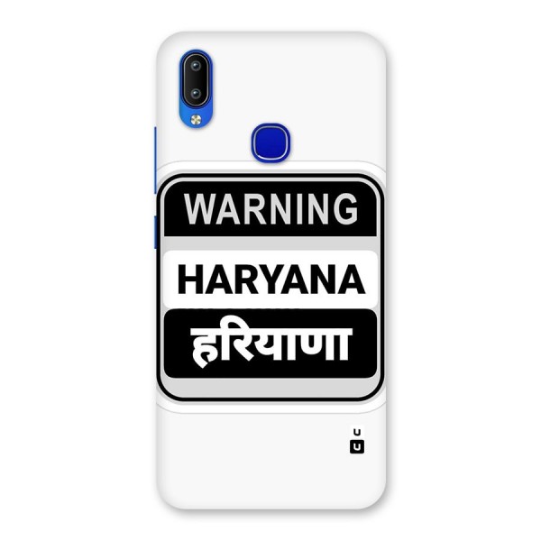 Haryana Warning Back Case for Vivo Y91