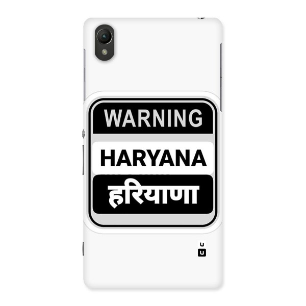 Haryana Warning Back Case for Xperia Z2