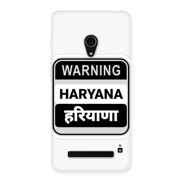 Haryana Warning Back Case for Zenfone 5