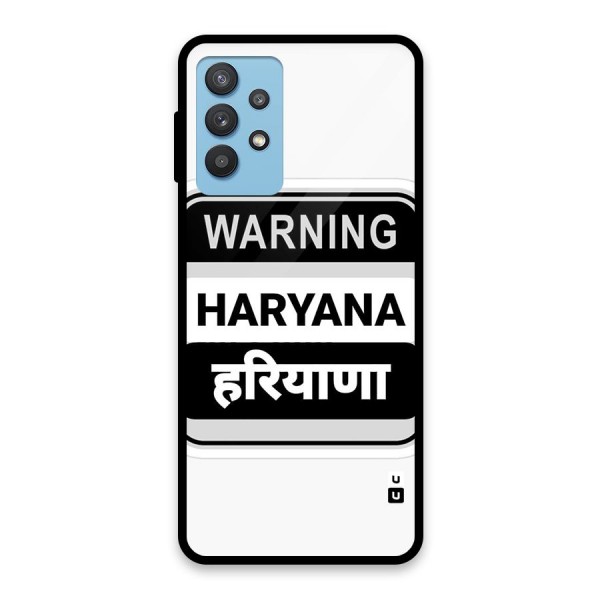 Haryana Warning Glass Back Case for Galaxy M32 5G