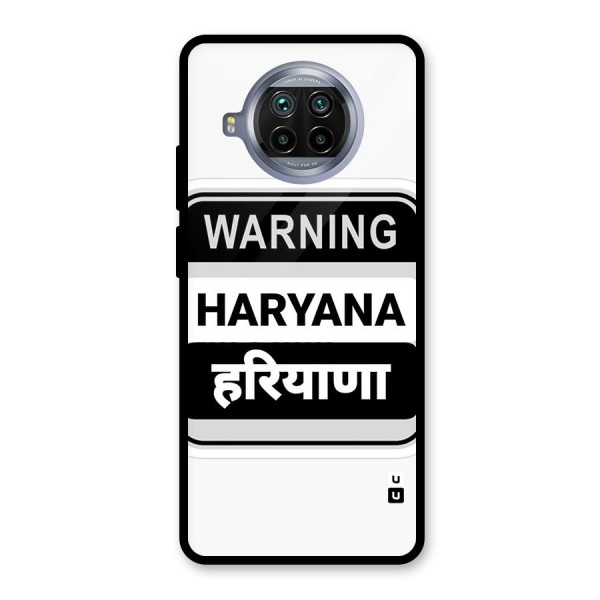 Haryana Warning Glass Back Case for Mi 10i