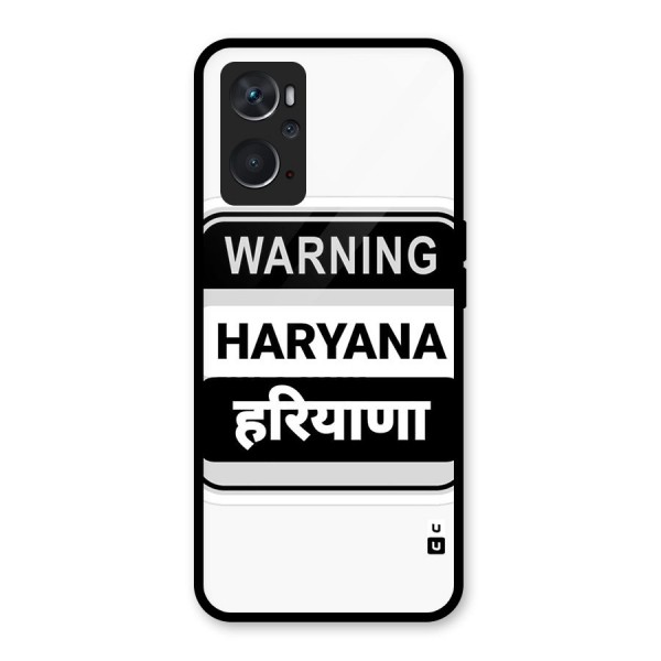 Haryana Warning Glass Back Case for Oppo K10 4G