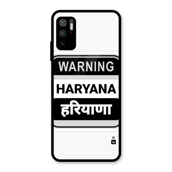 Haryana Warning Glass Back Case for Poco M3 Pro 5G