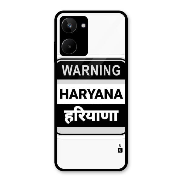 Haryana Warning Glass Back Case for Realme 10