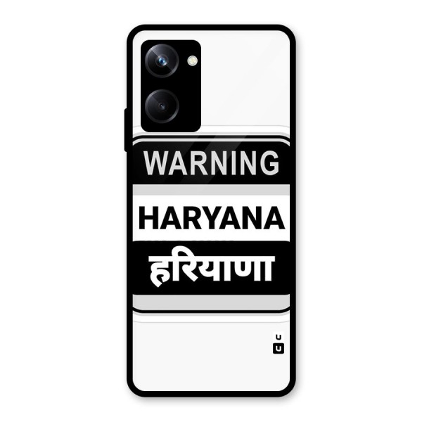 Haryana Warning Glass Back Case for Realme 10 Pro