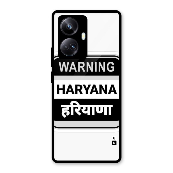 Haryana Warning Glass Back Case for Realme 10 Pro Plus