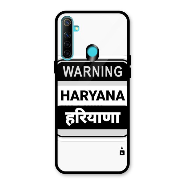 Haryana Warning Glass Back Case for Realme 5