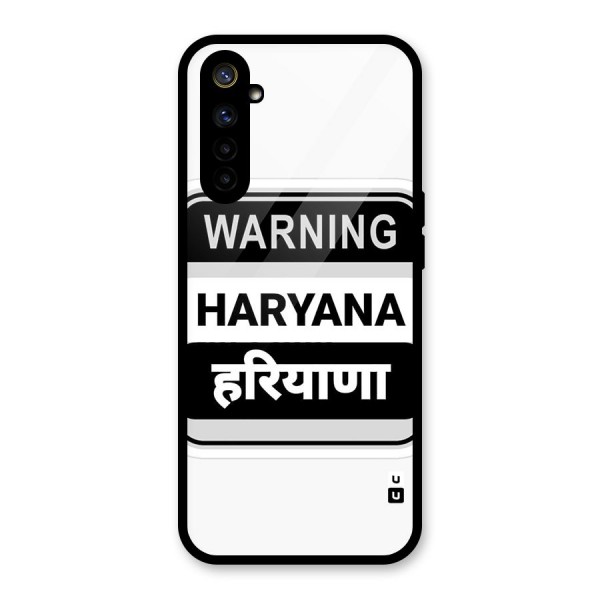 Haryana Warning Glass Back Case for Realme 6