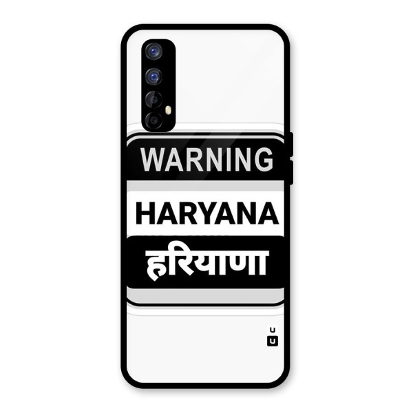 Haryana Warning Glass Back Case for Realme 7