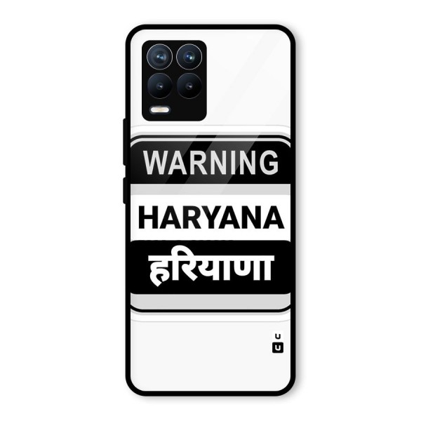 Haryana Warning Glass Back Case for Realme 8