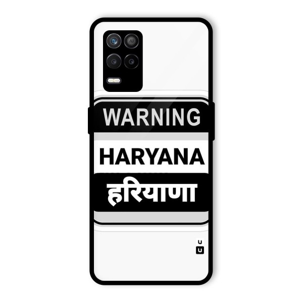 Haryana Warning Glass Back Case for Realme 8s 5G