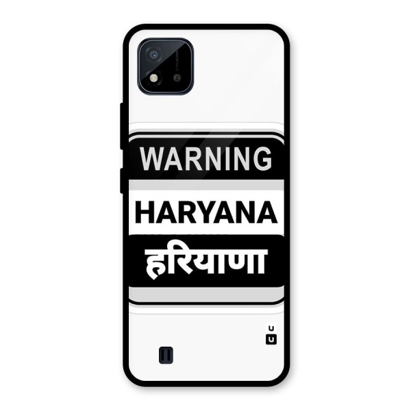 Haryana Warning Glass Back Case for Realme C11 2021