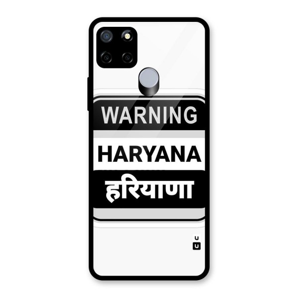 Haryana Warning Glass Back Case for Realme C15