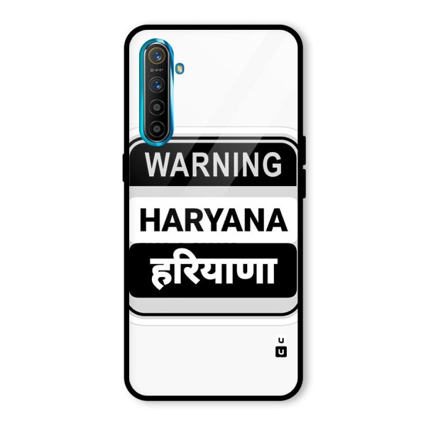 Haryana Warning Glass Back Case for Realme X2