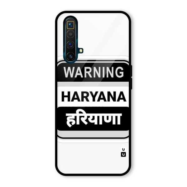 Haryana Warning Glass Back Case for Realme X3 SuperZoom