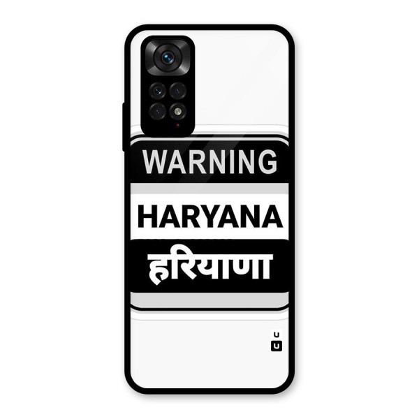 Haryana Warning Glass Back Case for Redmi Note 11S