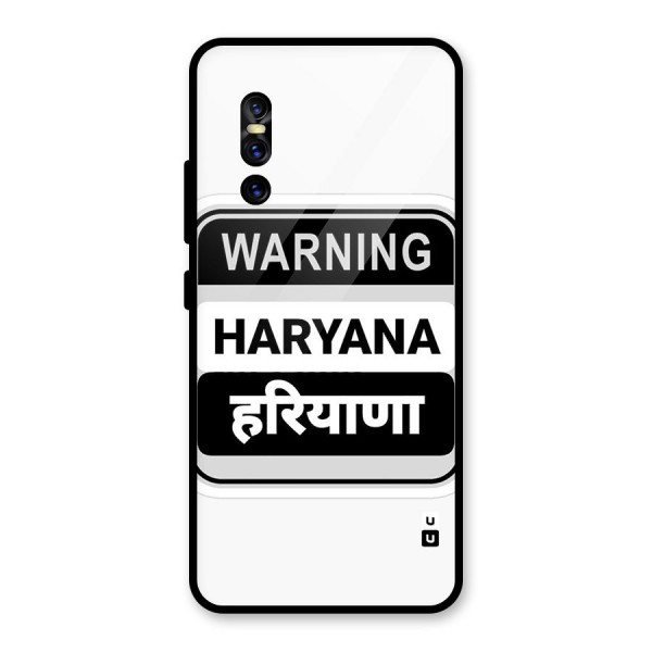 Haryana Warning Glass Back Case for Vivo V15 Pro