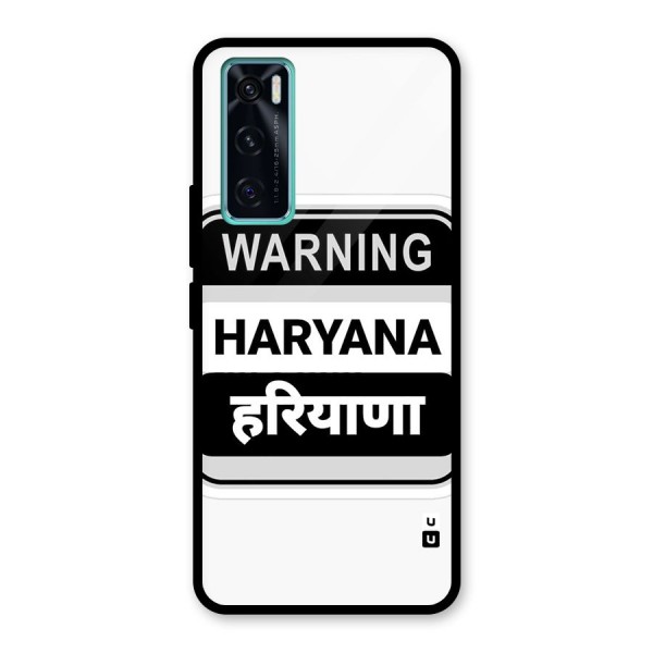 Haryana Warning Glass Back Case for Vivo V20 SE