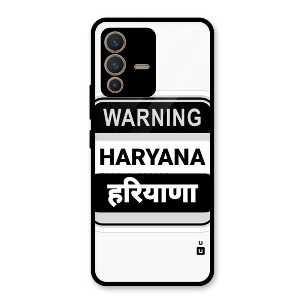 Haryana Warning Glass Back Case for Vivo V23 5G