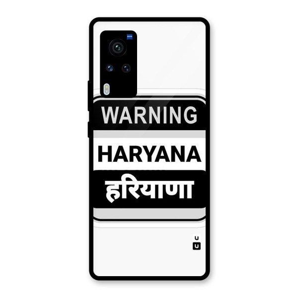 Haryana Warning Glass Back Case for Vivo X60 Pro