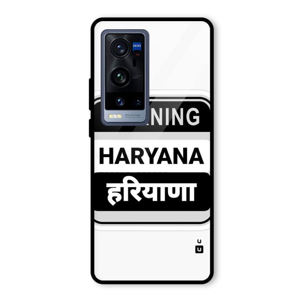 Haryana Warning Glass Back Case for Vivo X60 Pro Plus