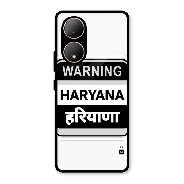 Haryana Warning Glass Back Case for Vivo Y100A